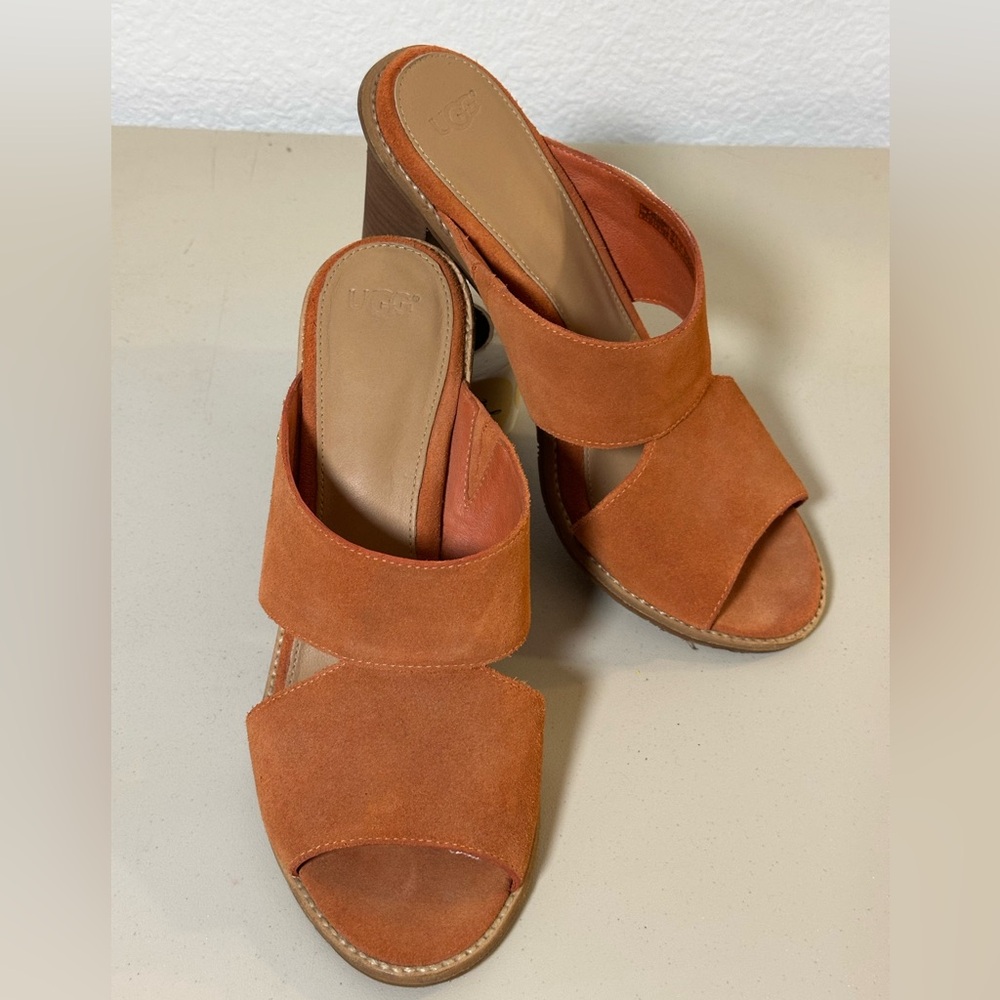 UGG Women's Brown Suede Mules